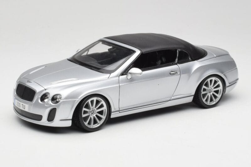 Bentley Continental Supersports Cabriolet 1. Generation Sølv Bburago 1:18 18-11037S Metal