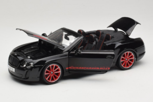 Bentley Continental Supersports ISR Cabriolet Sort Med Røde Fælge Bburago 1:18 18-11035 Metal — billede 2 af 8