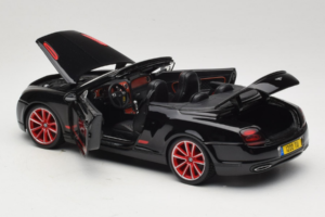 Bentley Continental Supersports ISR Cabriolet Sort Med Røde Fælge Bburago 1:18 18-11035 Metal — billede 5 af 8