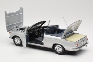 BMW 1600 Cabriolet Sølv Minichamps 1:18 80430145819 Metal — billede 5 af 8