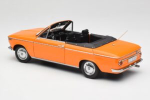 BMW 1600 Cabriolet Orange Minichamps 1:18 100021030-O Metal — billede 7 af 8