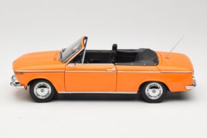 BMW 1600 E10 Cabriolet Orange Minichamps 1:18 100021030 Metal — billede 4 af 8