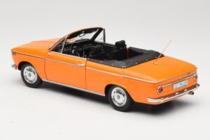 BMW 1600 E10 Cabriolet Orange Minichamps 1:18 100021030 Metal — billede 7 af 8