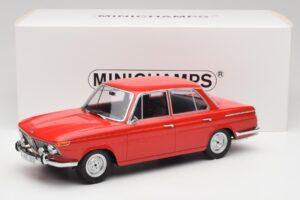 BMW 1800 Ti Karmin Rød Minichamps 1:18 107024001 Metal — billede 6 af 6