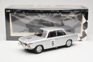 BMW 1800 TiSA #6 J. Munaron / K. Eppelein 24 Hours of Spa 1965 Minichamps 1:18 155652906 Metal — billede 6 af 6