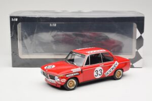 BMW 2002 Jockey Racing #33 B. Tobiasson / L. Nordstrom 6 Hours Nurburgring 1972 Minichamps 1:18 155722633 Metal — billede 6 af 6