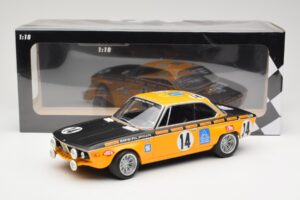 BMW 2800 CS BMW Alpina #14 H. Kelleners / G. Huber Winners 24 Hours of Spa 1970 Minichamps 1:18 155702714 Metal — billede 6 af 6