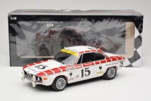 BMW 2800 CS E9 #15 Team Marabout Gaye / S. Braillard 24 Hours of Spa 1972 Minichamps 1:18 155722715 Metal — billede 6 af 6