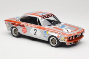 BMW 2800 CS E9 #2 Team Schnitzer J. Fitzpatrick / H. Heyer Winners Grand Prix Touring Cars Nurburgring 1972 Minichamps 1:18 1 — billede 4 af 6