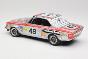 BMW 2800 CS E9 #49 Team Schnitzer G. Herzog / H. Heyer 24 Hours of Spa 1972 Minichamps 1:18 155722749 Metal — billede 5 af 6