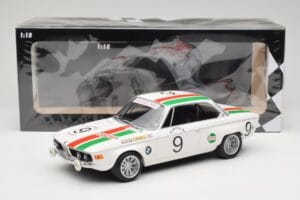 BMW 2800 CS E9 #9 Castrol BMW T. Moorkens / E. Haxhe 24 Hours of Spa 1971 Minichamps 1:18 155712709 Metal — billede 6 af 6