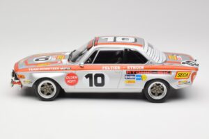 BMW 2800 CS Team Schnitzer #10 J. Fitzpatrick / J. Peltier Spa 1972 Minichamps 1:18 155722710 Metal — billede 3 af 6