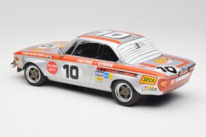 BMW 2800 CS Team Schnitzer #10 J. Fitzpatrick / J. Peltier Spa 1972 Minichamps 1:18 155722710 Metal — billede 5 af 6