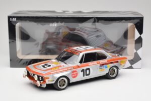 BMW 2800 CS Team Schnitzer #10 J. Fitzpatrick / J. Peltier Spa 1972 Minichamps 1:18 155722710 Metal — billede 6 af 6
