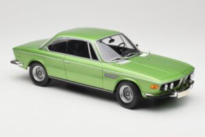 BMW 3.0 CSi E9 Green Metallic Minichamps 1:18 155028034 Metal — billede 4 af 6