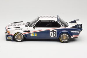 BMW 3.0 CSL E9 Garage Du Bac #76 P. Depnic / H. Coulon 24 Hours of Le Mans 1977 Minichamps 1:18 155772576 Metal — billede 3 af 6