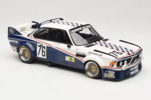 BMW 3.0 CSL E9 Garage Du Bac #76 P. Depnic / H. Coulon 24 Hours of Le Mans 1977 Minichamps 1:18 155772576 Metal — billede 4 af 6