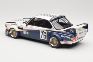 BMW 3.0 CSL E9 Garage Du Bac #76 P. Depnic / H. Coulon 24 Hours of Le Mans 1977 Minichamps 1:18 155772576 Metal — billede 5 af 6