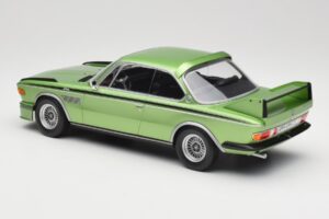 BMW 3.0 CSL E9 Green Metallic Minichamps 1:18 155028132 Metal — billede 5 af 6