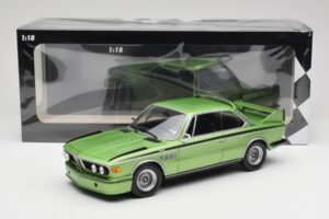BMW 3.0 CSL E9 Green Metallic Minichamps 1:18 155028132 Metal — billede 6 af 6