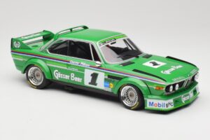 BMW 3.0 CSL E9 #1 Alpina G. Nilsson / D. Quester Winners Nürburgring 1977 Minichamps 1:18 155772501 Metal — billede 4 af 6