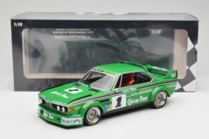 BMW 3.0 CSL E9 #1 Alpina G. Nilsson / D. Quester Winners Nürburgring 1977 Minichamps 1:18 155772501 Metal — billede 6 af 6