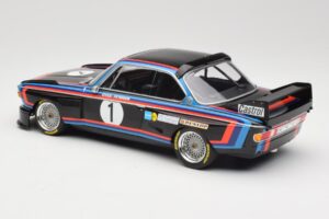 BMW 3.0 CSL E9 #1 BMW Motorsport H-J. Stuck Winner Norisring Trophy 1974 Minichamps 1:18 155742691 Metal — billede 5 af 6