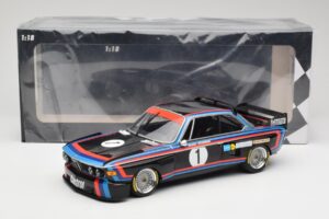 BMW 3.0 CSL E9 #1 BMW Motorsport H-J. Stuck Winner Norisring Trophy 1974 Minichamps 1:18 155742691 Metal — billede 6 af 6