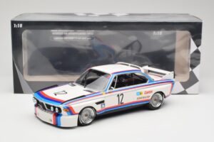 BMW 3.0 CSL E9 #12 BMW Motorsport C. Amon / H-J. Stuck Winners 6 Hours Nurburgring 1973 Minichamps 1:18 155732612 Metal — billede 6 af 6