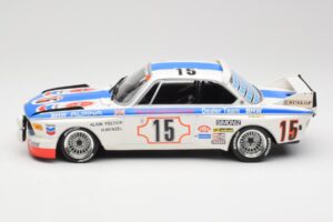 BMW 3.0 CSL E9 #15 BMW Alpina J. Peltier / H. Menzel 24 Hours of Spa 1973 Minichamps 1:18 155732695 Metal — billede 3 af 6