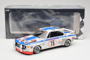 BMW 3.0 CSL E9 #15 BMW Alpina J. Peltier / H. Menzel 24 Hours of Spa 1973 Minichamps 1:18 155732695 Metal — billede 6 af 6
