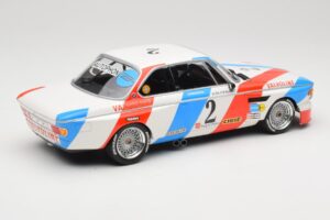 BMW 3.0 CSL E9 #2 Luigi Racing A. de Fierlant / P. Xhenceval Winners 24 Hours of Spa 1975 Minichamps 1:18 155752602 Metal — billede 2 af 6
