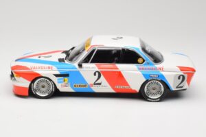 BMW 3.0 CSL E9 #2 Luigi Racing A. de Fierlant / P. Xhenceval Winners 24 Hours of Spa 1975 Minichamps 1:18 155752602 Metal — billede 3 af 6