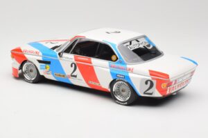 BMW 3.0 CSL E9 #2 Luigi Racing A. de Fierlant / P. Xhenceval Winners 24 Hours of Spa 1975 Minichamps 1:18 155752602 Metal — billede 5 af 6