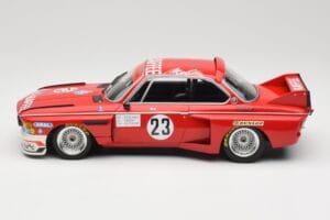 BMW 3.0 CSL E9 #23 Faltz Alpina A. de Fierlant / H. Grohs Zandvoort Trophy 1975 Minichamps 1:18 155752623 Metal — billede 3 af 6