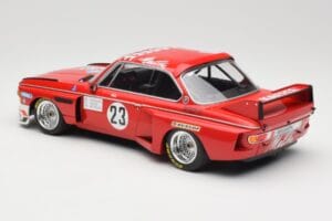 BMW 3.0 CSL E9 #23 Faltz Alpina A. de Fierlant / H. Grohs Zandvoort Trophy 1975 Minichamps 1:18 155752623 Metal — billede 5 af 6