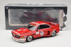 BMW 3.0 CSL E9 #23 Faltz Alpina A. de Fierlant / H. Grohs Zandvoort Trophy 1975 Minichamps 1:18 155752623 Metal — billede 6 af 6