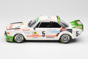 BMW 3.0 CSL E9 #5 Assoc Interim J-C. Chavan / A. Detrin Winners 24 Hours of Spa 1976 Minichamps 1:18 155762505 Metal — billede 3 af 6