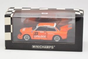 BMW 320i Group 5 #23 E. Cheever / G. Villeneuve 6 Hours of Mosport Class Winners 1977 Damaged Spoiler Minichamps 1:43 4007723 — billede 5 af 5