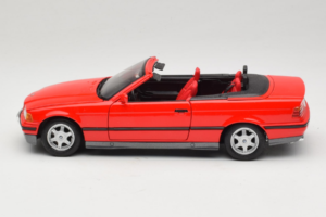 BMW 325i E36 Cabriolet Rød Maisto 1:18 50229 Metal — billede 4 af 8