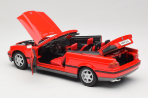 BMW 325i E36 Cabriolet Rød Maisto 1:18 50229 Metal — billede 5 af 8