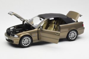 BMW 328Ci E46 Cabriolet Individual Messing Metallic Begrænset Udgave Kyosho 1:18 80430395004 Metal — billede 2 af 8