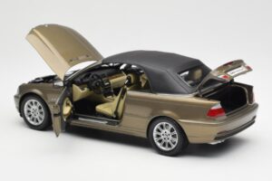 BMW 328Ci E46 Cabriolet Individual Messing Metallic Begrænset Udgave Kyosho 1:18 80430395004 Metal — billede 5 af 8