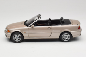 BMW 328i E46 Cabriolet Sand Beige Metallic Kyosho 1:18 80430009756 Metal — billede 5 af 9