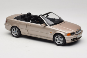 BMW 328i E46 Cabriolet Sand Beige Metallic Kyosho 1:18 80430009756 Metal — billede 7 af 9
