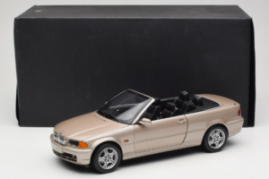 BMW 328i E46 Cabriolet Sand Beige Metallic Kyosho 1:18 80430009756 Metal — billede 9 af 9