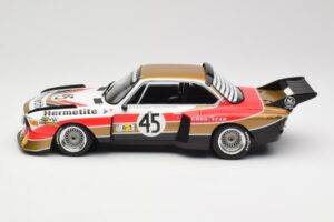 BMW 3.5 CSL E9 #45 Hermetite T. Walkinshaw / J. Fitzpatrick 24 Hours of Le Mans 1976 Minichamps 1:18 155762645 Metal — billede 3 af 6