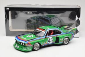 BMW 3.5 CSL E9 Schnitzer #43 D. Quester / A. Krebs 24 Hours of Le Mans 1976 Minichamps 1:18 155762643 Metal — billede 6 af 6
