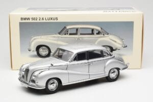 BMW 502 2.6 Luxus Super Sølv AUTOart 1:18 70593 Metal — billede 8 af 8