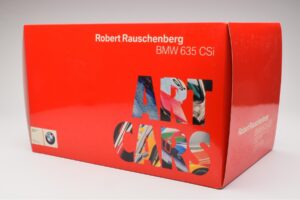 BMW 635 CSi E24 Art Car Robert Rauschenberg AUTOart 1:18 80430150924 Metal — billede 7 af 8